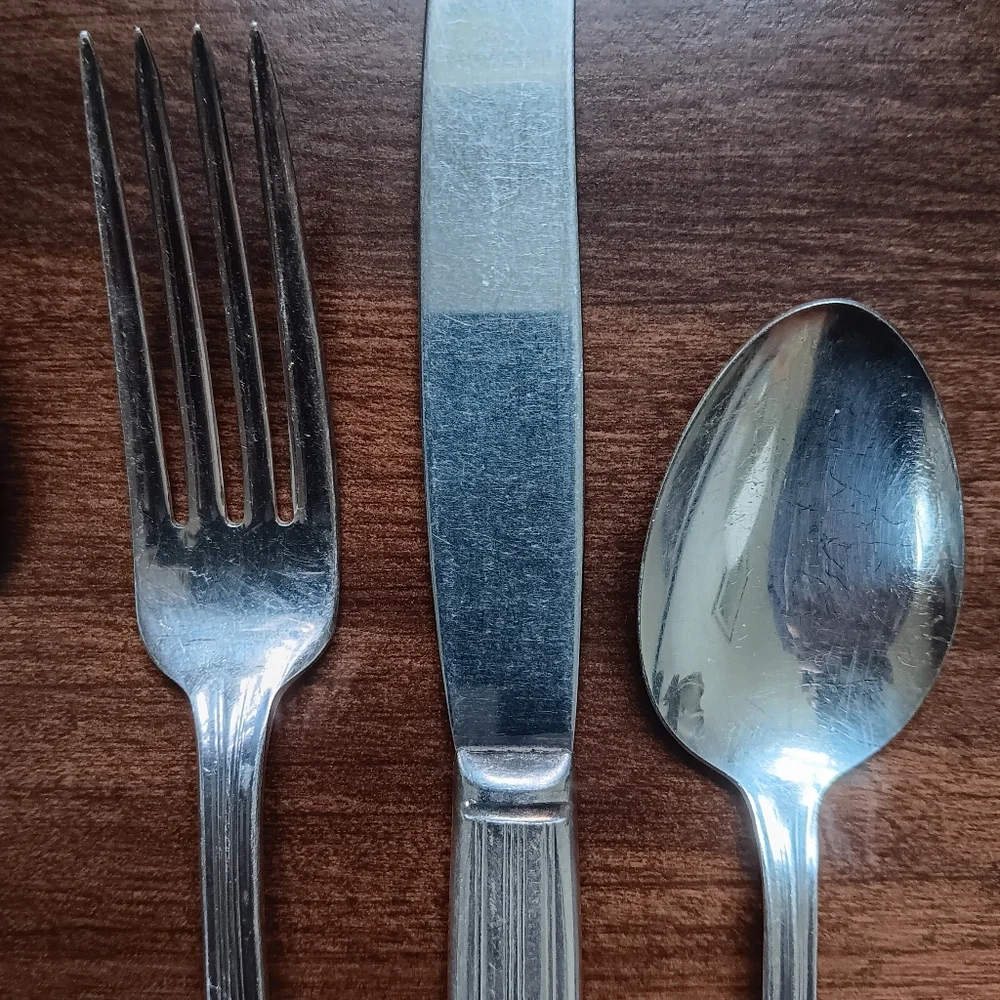 Vintage Wallace Silver 1933 Lenox Silverplated Deerfield Silverware 7 Pc. Set